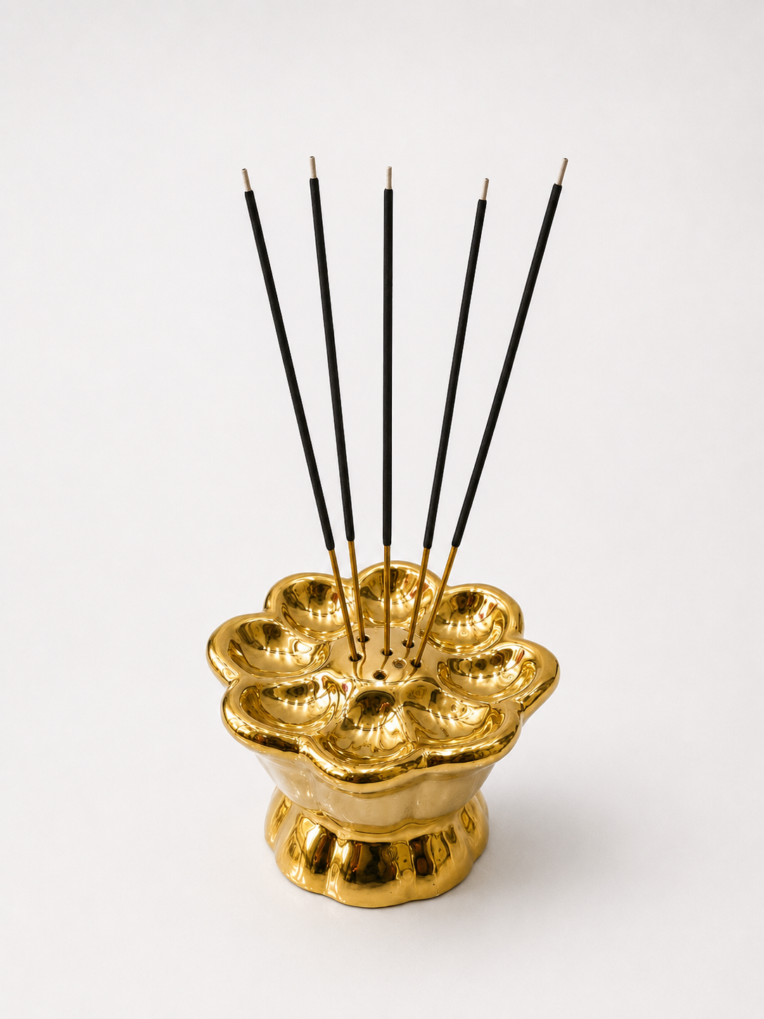 Lotus Gold Agarbatti Stand
