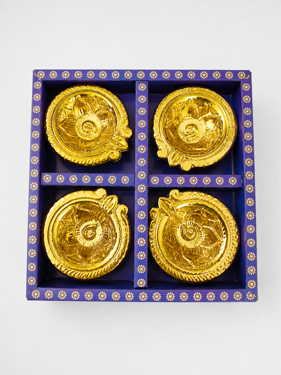 Gold Diya Gift Box Set
