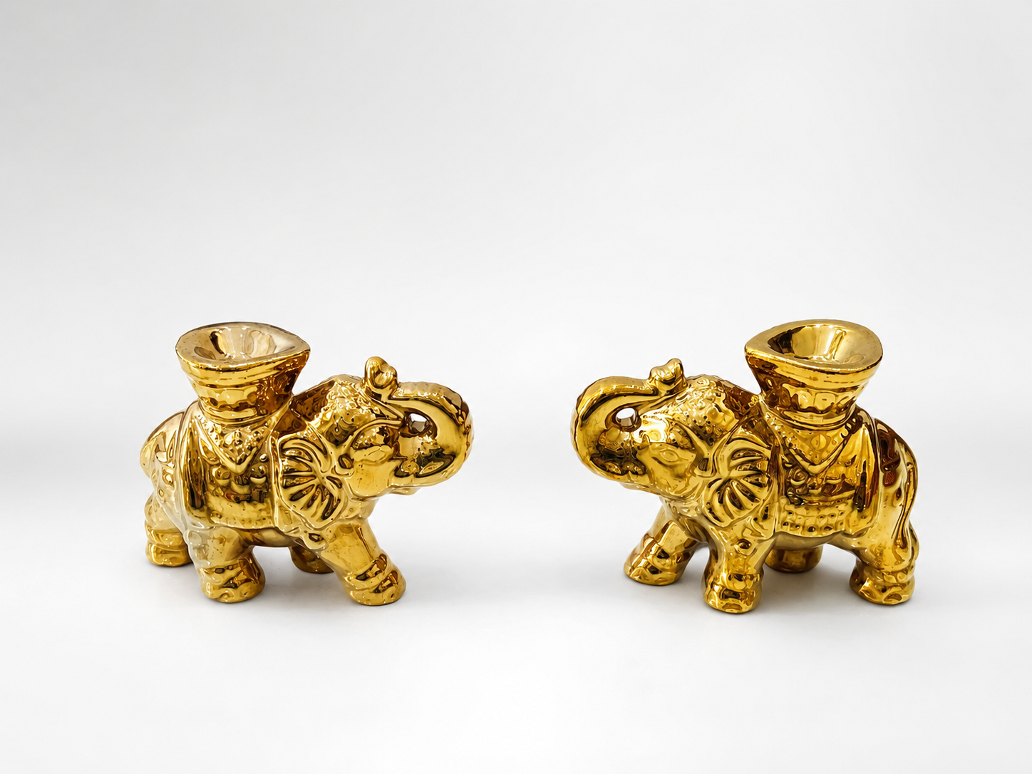 Elephant Diya Pair (Tea Light Holders)