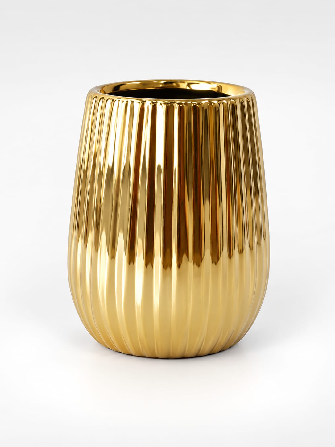 Lined Medium Height Gold Pot
