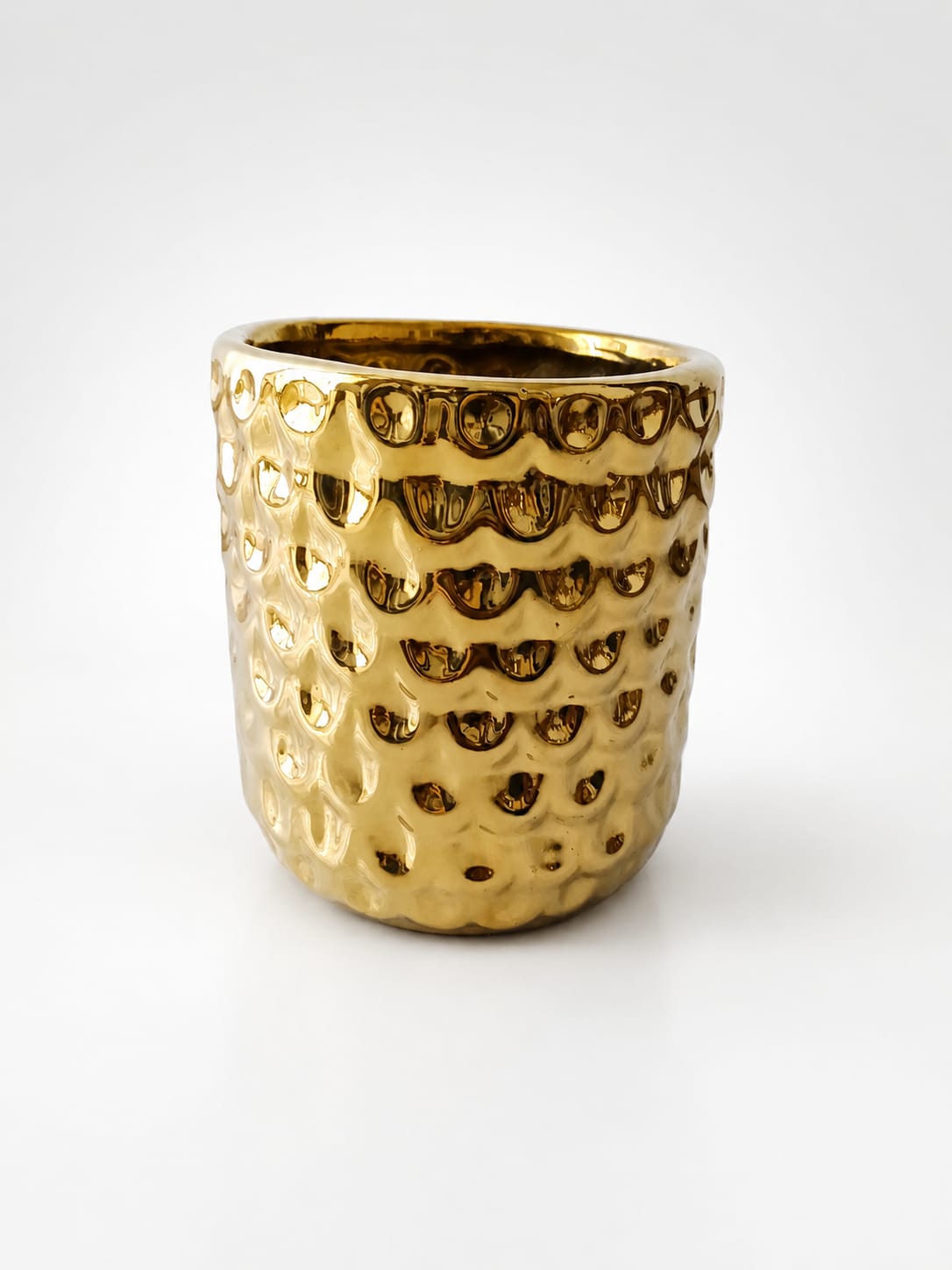 Medium Gold Pot — Studio Finish